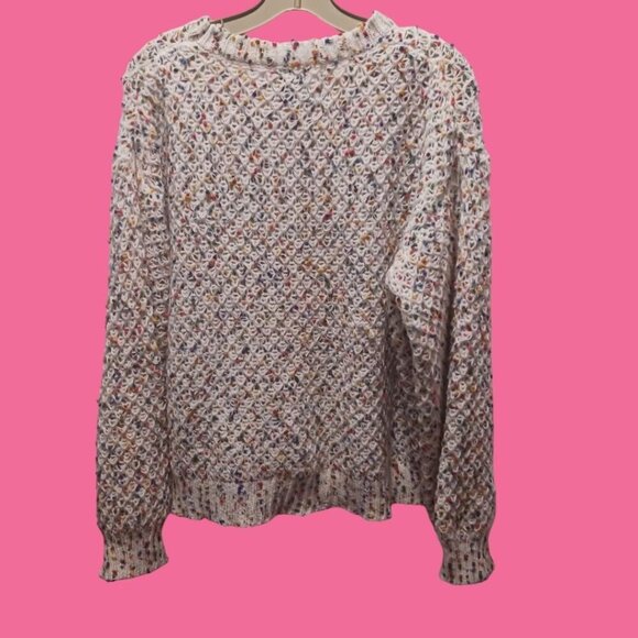 JustFashionNow Womens Confetti pattern Knit Sweater size Large - Picture 9 of 10